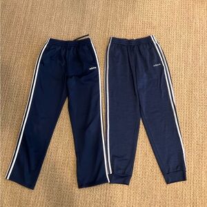 Adidas Youth Track Pants, 2 pairs, Navy Blue, Size 18/20